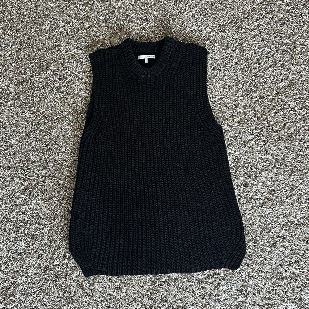 Oak + Fort Knitted Sweater Vest Tank Top